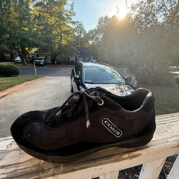 Coach Black Suede Sneakers - Picture 1 of 11